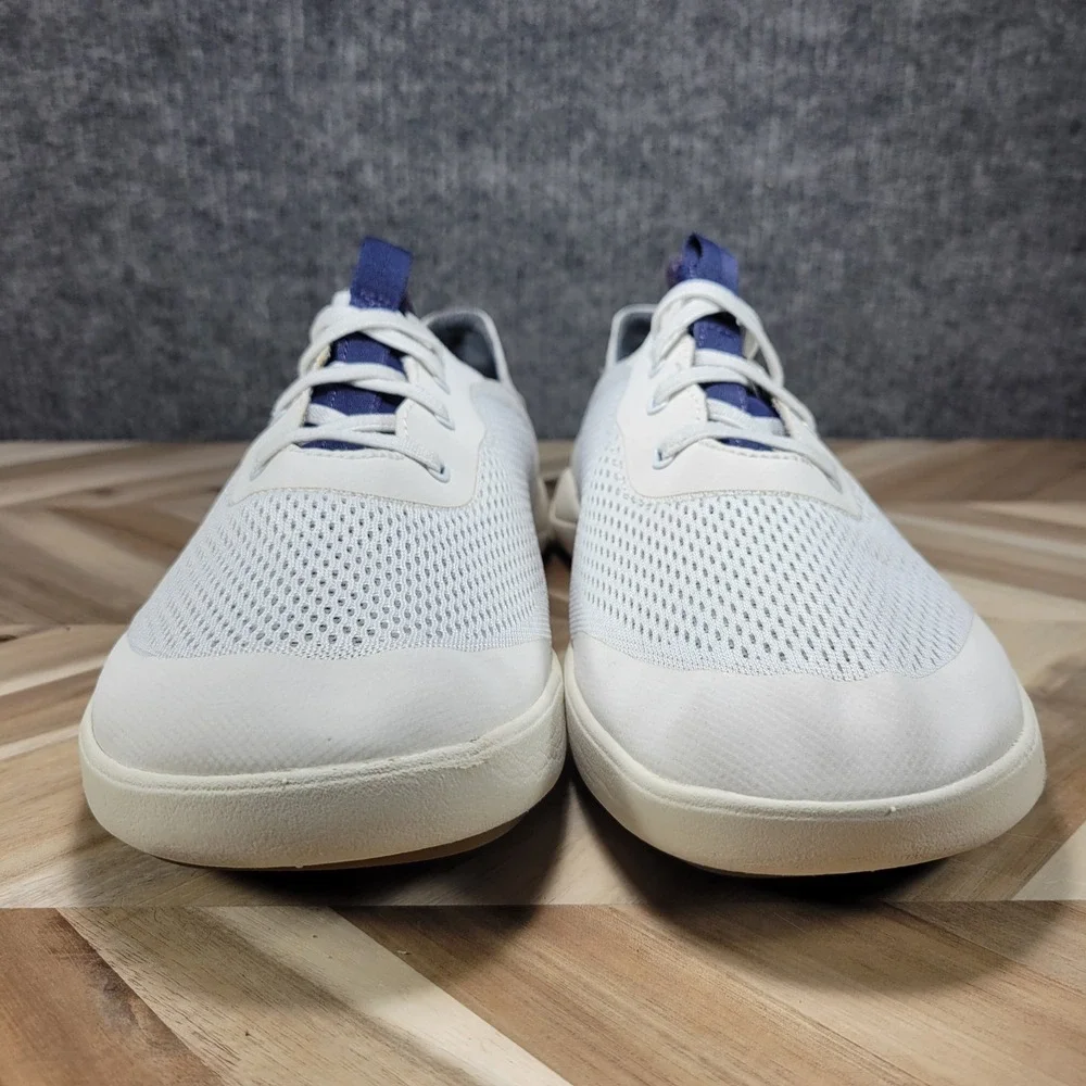 OLUKAI Moku Pae Men's 12 White Breathable Water Boat Shoes Sneakers